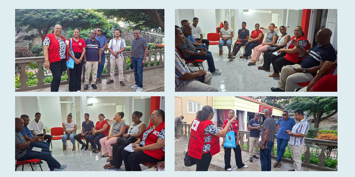Presidente da Cruz Vermelha de Cabo Verde reúne-se com colaboradores e voluntários do Conselho Local de Ribeira Brava