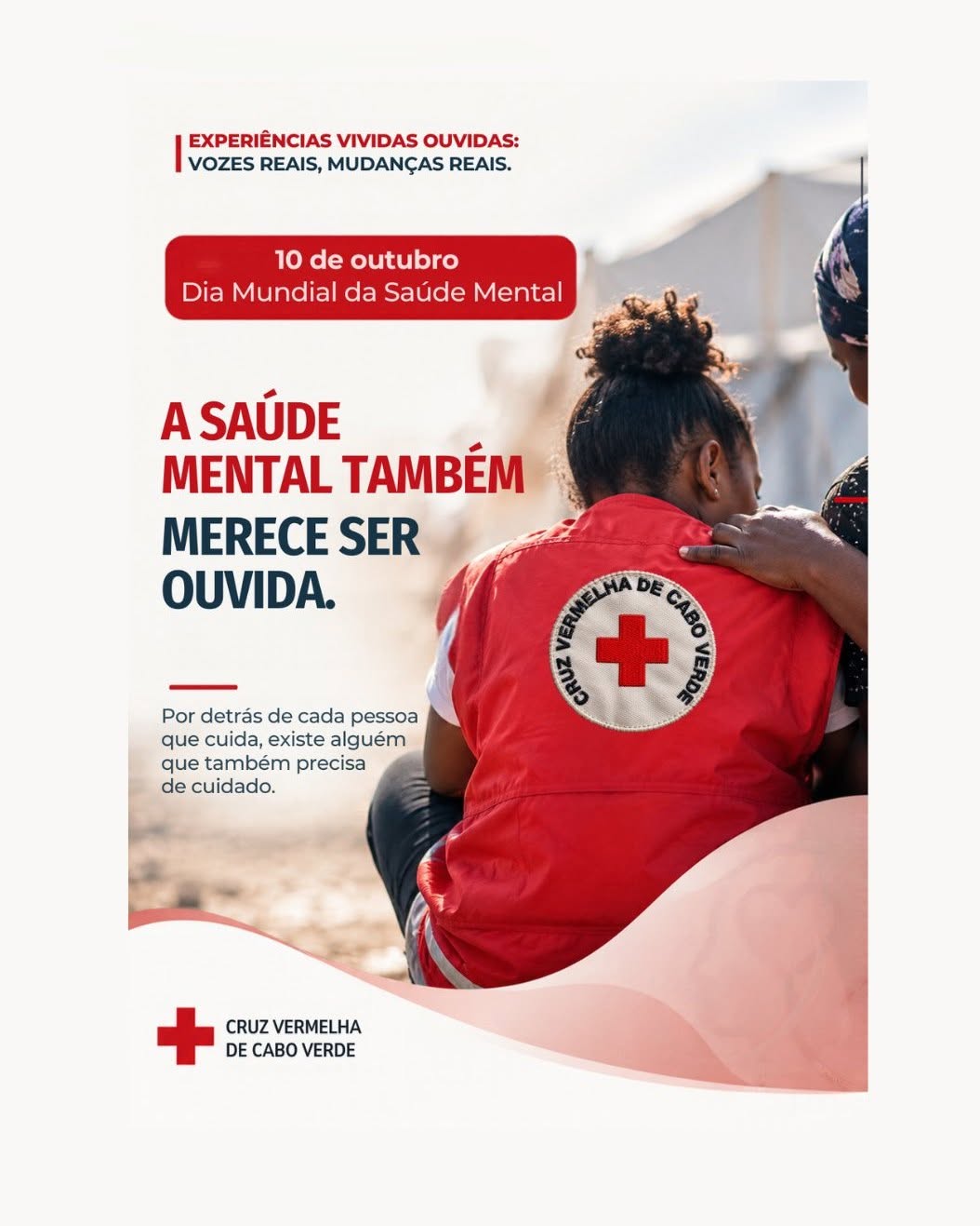 Dia Mundial da Saúde Mental: Cruz Vermelha de Cabo Verde destaca a importância da escuta e do acolhimento